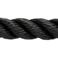3 Strand Nylon Dockline, 1/2 X 25 Black - 60541600025 - 325-60541600025F1